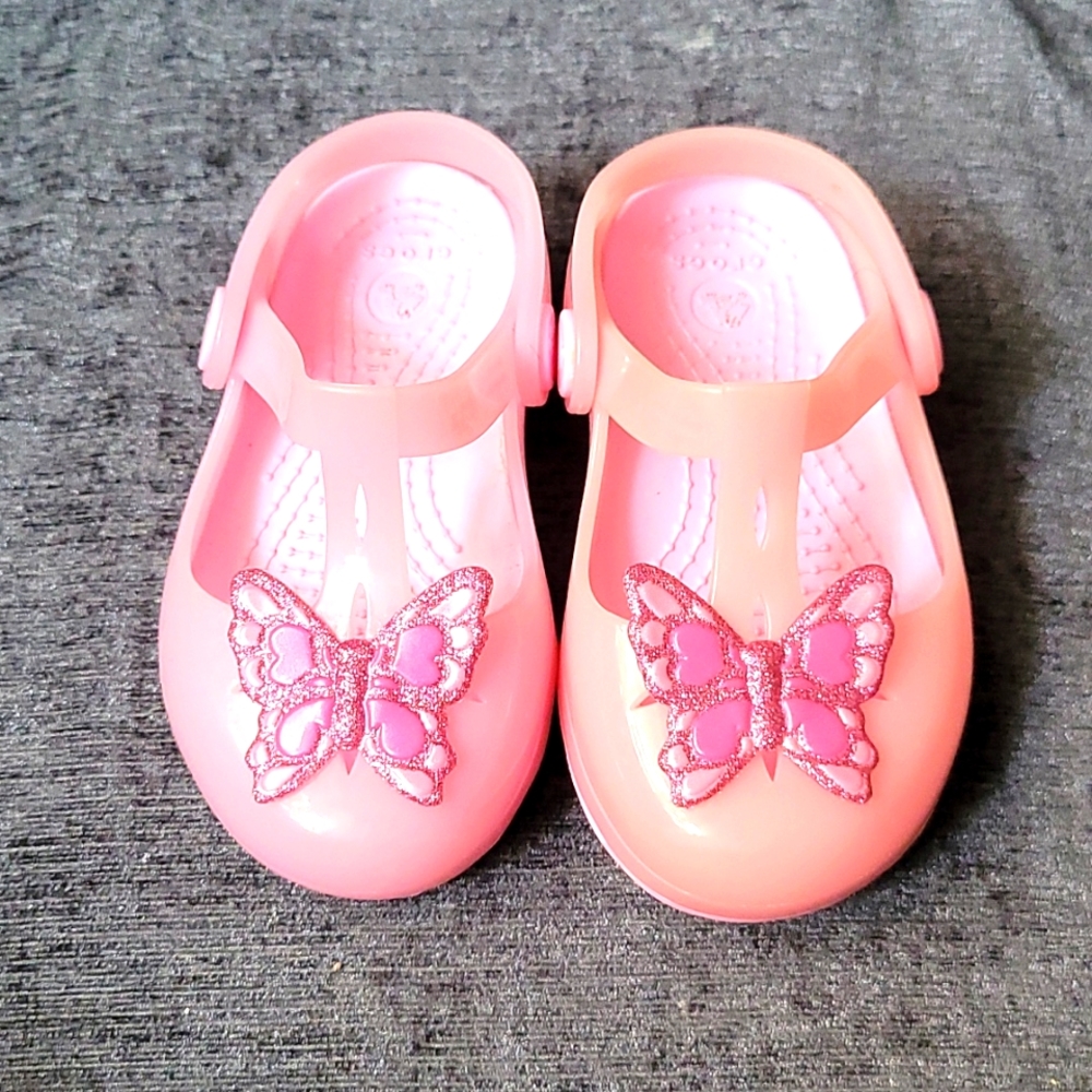 Limited edition Crocs glitter butterfly